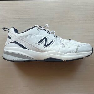 New Balance Men's White and Black Sneakers